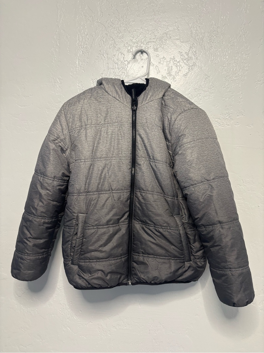 Boys size 14 Eddie Bauer reversible winter jacket, #A1217